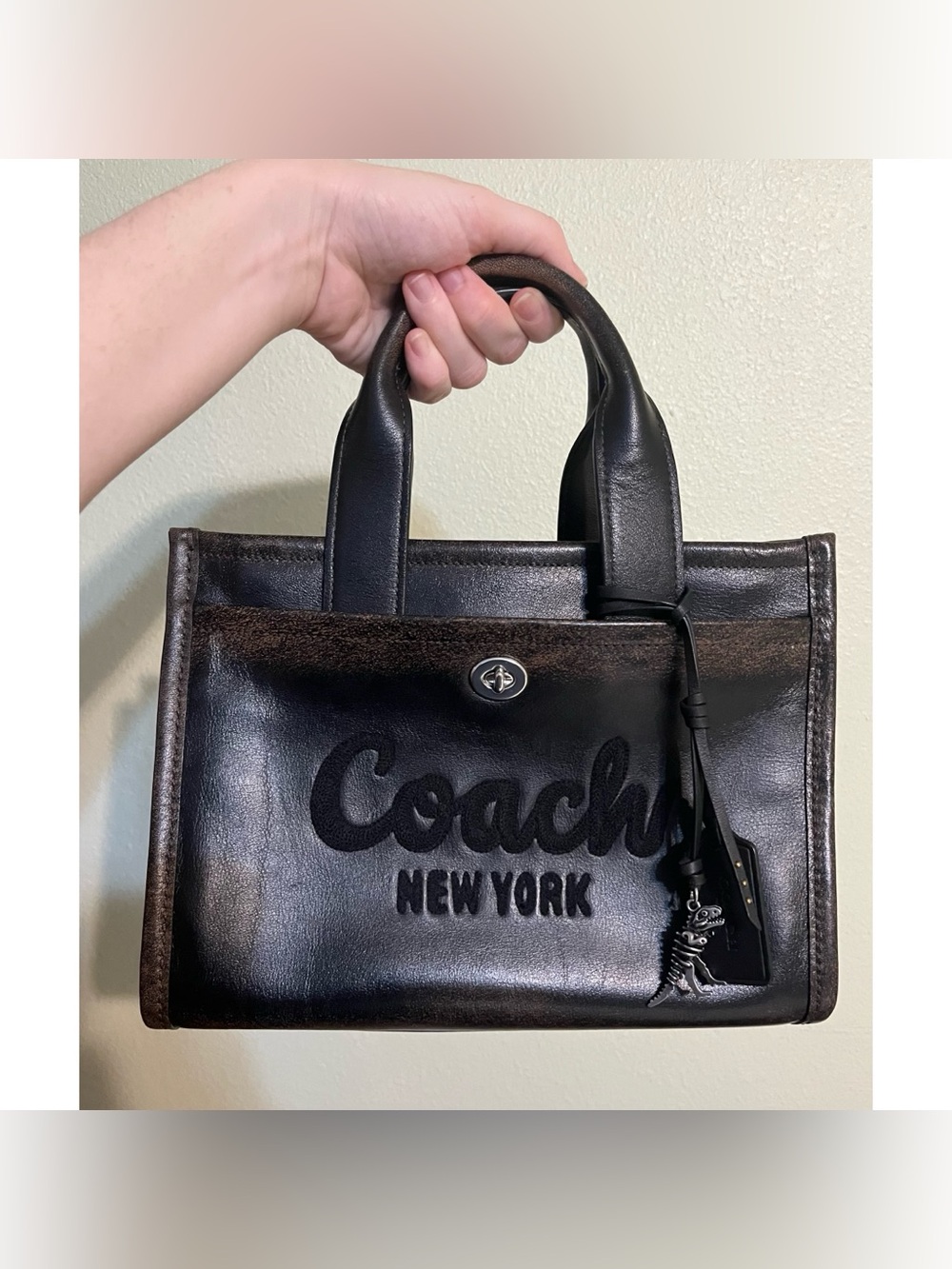 Coach Cargo Turnlock Tote 26 in Loved Leather!